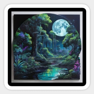 Lunar Neon Jungle (623) Sticker